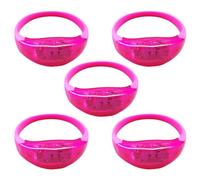 Limtula 5 pulseras LED con control de sonido que brillan y parpadean para KTV, Navidad, Año Nuevo, festival, suministros para fiestas, decoraciones para bodas