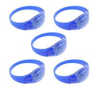Limtula 5 pulseras LED con control de sonido que brillan y parpadean para KTV, Navidad, Año Nuevo, festival, suministros para fiestas, decoraciones para bodas