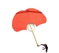 Limtula Abanico de mano de estilo chino, ventilador de de arroz Ginkgos, ventiladores de refrigeración domésticos para espectáculos de danza, ventiladores de mano redondos para fiestas, de arroz