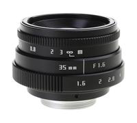 Limtula Accesorios de lente de cámara grande de 35 mm F1.6 C-Mount CCTV lente de repuesto para adaptador de cámara de 3 montajes