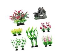 Limtula Acuarios Rocalla Planta Artificial Mejora De Artesanías Decoración De Plantas Tanque De Peces Suministros De Paisaje Exhibiciones Estéticas Resinas Cueva Roca
