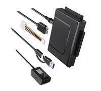 Limtula Adaptador De Alimentación Externa USB3.0 para Disco Duro De 2 5 Pulgadas Y Disco Duro IDE Retro De Fácil Operación a Adaptador De Computadora Moderno