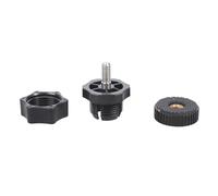 Limtula Adaptador de Cabeza esférica de de 17 mm a Tornillo roscado de 1/4-20 Accesorios para trípode de cámara Mecanismo de Bloqueo Seguro Adaptador de Montaje de cámara Negro