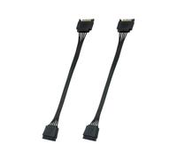 Limtula Adaptador De Corriente De 15 Pines Macho a 1 Cable Y para Dispositivos De Almacenamiento De Disco Duro Y PC De Escritorio 2 Uds.