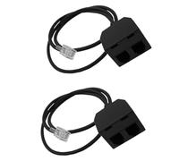 Limtula Adaptador de entrenamiento telefónico divisor en Y RJ9 de durabilidad para acceso multiusuario a sola línea telefónica en cable divisor en Y de entrenamiento