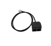 Limtula Adaptador de entrenamiento telefónico divisor en Y RJ9 de durabilidad para acceso multiusuario a sola línea telefónica en cable divisor en Y de entrenamiento