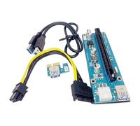 Limtula Adaptador de Tarjeta gráfica Externa PCIe 1X a 16X | Adaptador de placa de tarjeta PCIe 1X a 16X con cable de alimentación USB3.0 para instalación de minería de