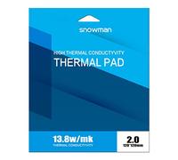 Limtula Alfombrilla térmica para CPU GPU, tarjeta gráfica, refrigeración por agua, almohadilla térmica de silicona sólida de 13,8 W/para placa base M K, almohadilla de grasa de silicona