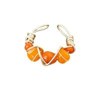 Limtula Anillos de cuentas geométricos de con estilos de piedras naturales, accesorio de ajustable, anillos de cuentas hechos a mano