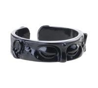 Limtula Anillos de dedo ajustables abiertos Budas accesorio de media joyería budista hecha a mano para mujeres y niñas accesorio delicado