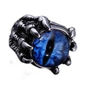Limtula Anillos de dedo con forma de pata de lobo y demonio, apertura ajustable, joyería para dedo llamativa, adecuada para uso diario en fiestas, punk