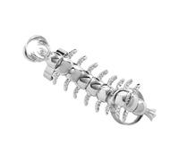 Limtula Anillos llamativos de ciempiés mecánicos atrevidos, tamaño ajustable, joyería gótica de acero inoxidable 304, accesorios para dedos, joyería gótica mecánica, unisex