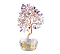 Limtula Árbol en Maceta de con Piedras de, árbol de Dinero para atraer Riqueza, Regalo para Riqueza Profesional de Negocios