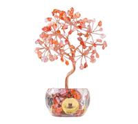 Limtula Árbol en Maceta de con Piedras de, árbol de Dinero para atraer Riqueza, Regalo para Riqueza Profesional de Negocios