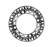 Limtula Bicicletas 104BCD Y Manivela 34T 36T 38T De Piñón Integrado con Placa Protectora Bielas Y Platos Y Platos para Bicicletas Platos Y Bielas De Aleaciones De Aluminio Placa Hueca