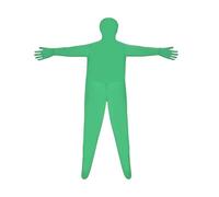 Limtula Body de Pantalla de Cobertura Total Unisex, Green L | Fotografía de cuerpo completo Chromakey traje verde traje elástico unisex para para foto vídeo efecto