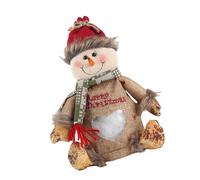 Limtula Bolsa con cierre deslizante de figura de nieve de Papá Noel para almacenamiento de caramelos, bolsa de fiesta para muñecas de caramelo