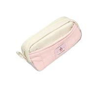 Limtula Bolsas de papelería simples de moda, construcción de lona reforzada, múltiples bolsillos interiores para artistas, estudiantes, organizadores de bolígrafos de tela premium, b, Mass Beauty