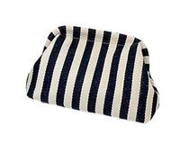 Limtula Bolso de punto de colores de contraste de para mujer | Bolso de ganchillo que hace punto bolso de la bola de hervida Bolsas de maquillaje ocasionales