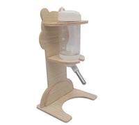 Limtula Botella de agua y soporte para mascotas pequeñas a prueba de fugas, repuesto automático, perfecto para uso en exteriores, dispensador pequeño