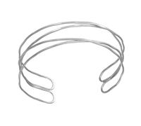 Limtula Brazalete dorado moderno con exquisitos detalles calados, adecuado para uso diario y ocasiones especiales, accesorio para fecha en brazo