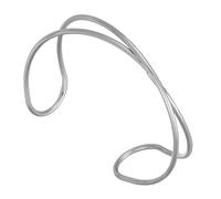 Limtula Brazalete dorado moderno con exquisitos detalles calados, adecuado para uso diario y ocasiones especiales, accesorio para fecha en brazo