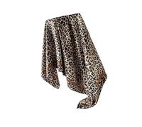 Limtula Bufanda Hijab con estampado animal elegante, envoltura para la cabeza para mujeres y hombres, accesorio de, chal multiusos de tela satinada para bufanda con estampado animal diario