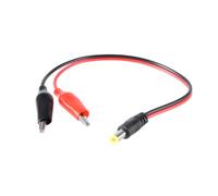 Limtula Cable Adaptador de Corriente Multiusos DC5.5x2.1mm a 2 Cables con Clip de cocodrilo para electrónica doméstica Cable con Clip de cocodrilo