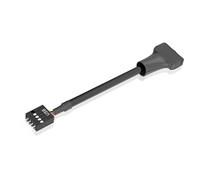 Limtula Cable adaptador USB 3.0 a USB 2.0 para conexión de panel frontal de 19/20 pines a cable macho hembra de 9 pines