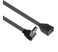 Limtula Cable de extensión USB 2, 0 de 90 grados/cabeza recta, Cable macho a de 26AWG para ordenadores portátiles, teclados, impresoras, Cable de conversión
