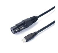 Limtula Cable de micrófonos con Conectores Macho USB Tipo C a XLR de 3 Pines, Cable de Sonido equilibrado para mezcladores y amplificadores Cable Tipo C a XLR