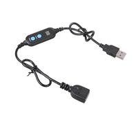Limtula Cable de temporizador USB inteligente ajustable de 24 horas, apagado automático, 5 V, para ventilador de escritorio de acuario, luz LED, cable de apagado automático