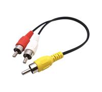 Limtula Cable divisor de canal con conectores codificados por colores para una fácil instalación en vehículos y cines en casa, adaptador doble hembra a macho individual