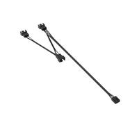 Limtula Cable Divisor de Ventilador con Control de 4 Pines, Black 1 TO 3