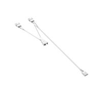Limtula Cable Divisor de Ventilador con Control de 4 Pines, White 1 TO 3
