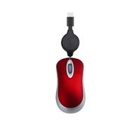 Limtula Cable retráctil con cable USB C pequeño para niños, 1000 DPI, óptico, de viaje, PC, portátil, pequeño