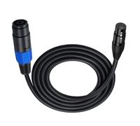 Limtula Cable Speakon a XLR Conector Speakon a XLR Cable de extensión de Altavoz de 3 Pines Cable de micrófono con extensión de micrófono con Bloqueo Giratorio