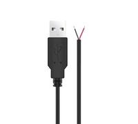 Limtula Cable USB de Extremo Abierto 22AWG USB Macho, Straight Head 1M | Cable de extensión de cable de carga de 5 V para grabadora de conducción de ventilador de luz LED, cable de extremo