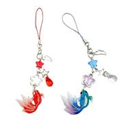 Limtula Cadena de resina con diseño de estrella de pez, cordón para teléfono, accesorios únicos, adorno móvil, regalo para jóvenes creadores de tendencias