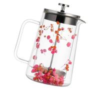 Limtula Cafetera de prensado francés con aislamiento de doble pared de 650 ml Resistencia calor y aislamiento térmico para café Flor seca Cafetera de prensado francés