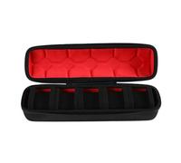 Limtula Caja de Almacenamiento portátil para Relojes con 5 Ranuras y | Caja de almacenamiento de Estuche de transporte de reloj resistente a caídas, a prueba de golpes y polvo,