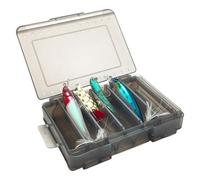 Limtula Caja de aparejos de pesca de doble cara Jigs Head Spinner Hook Baits Tool Case Accesorios, caja de almacenamiento de herramientas, contenedor de señuelos duradero