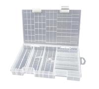 Limtula Caja de batería, contenedor de Almacenamiento de baterías para Pilas AA 3A, Caja de Cubierta con bisagras Transparentes, contenedor de batería