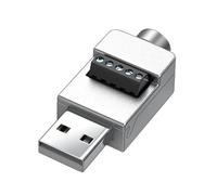 Limtula Caja de Metal USB 2.0 Macho Adaptador de terminales sin Soldadura Cable sin Soldadura Cable de Carga USB 2.0 para Teclado Impresora Teclado Reparación de