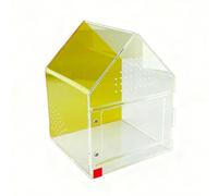 Limtula Caja Transparente para Reptiles, lavabos de alimentación para hogar, Ventana de observación de cría, Cierre magnético, Vitrina pequeña Herpeton
