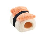 Limtula Cama cálida para Mascotas pequeñas, cabañas para hámster con Tema de Sushi, Refugio de Felpa, Nido para Animales pequeños, escondites para Clima frío, casa, Cama de Descanso para hámster