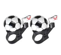 Limtula Campanas de aleación de aluminio para bicicleta de fútbol, sonido fuerte, lindo para manubrio de montaña, diseños de fútbol para manillar, bocina de alarma