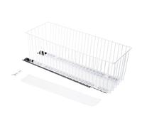 Limtula Cesta de almacenamiento extraíble de 41 cm de longitud Marco de acero carbono para cocina y baño Organizadores de cesta deslizables que ahorran espacio para liberar desorden