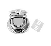 Limtula Cierre de lengüeta para el pulgar para bolso de cuero, bolso de hombro, mochila, maletín, monedero, pulgar, Silver, One Size