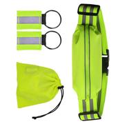 Limtula Cinturón De Almacenamiento Reflectante Aire Libre Diseño Elástico Con Clips Clave Textura Tela Bolsillo Segura Para Teléfono Esencial Cinturón